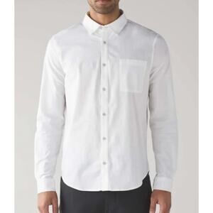 Lululemon Men’s Quick Oxford White Commission Long Sleeve Button Down Size M